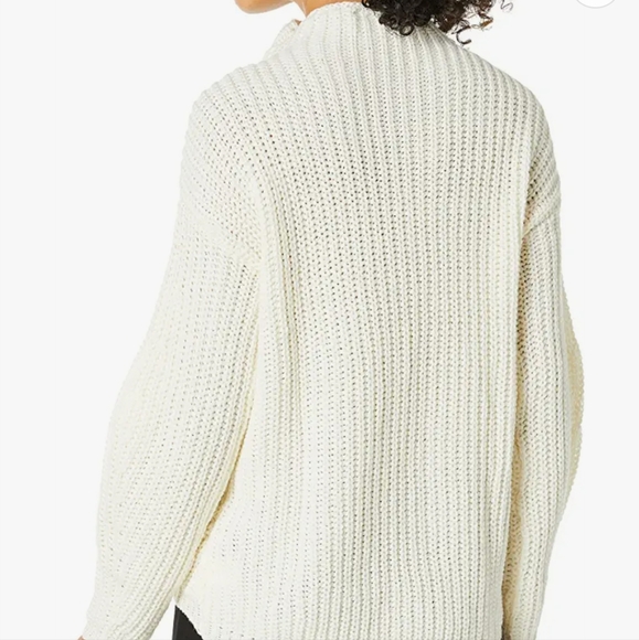 NWT William Rast Ribbon Ribbed Mock-Neck Sweater - Picture 3 of 3